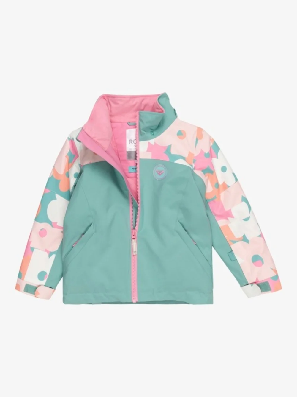 NWT-ROXY Snowy Tale Girls 4 - 5 Green Snow Jacket
